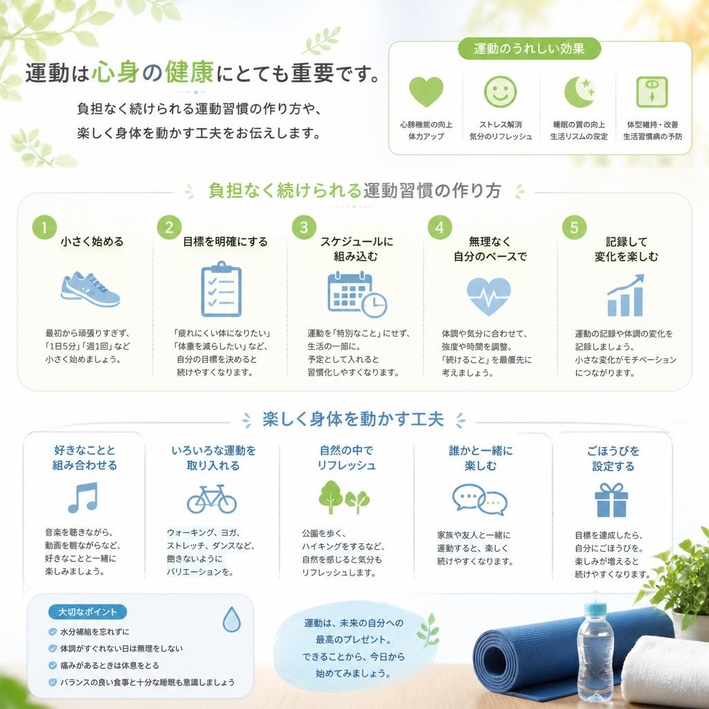 3. 運動習慣を身につけよう